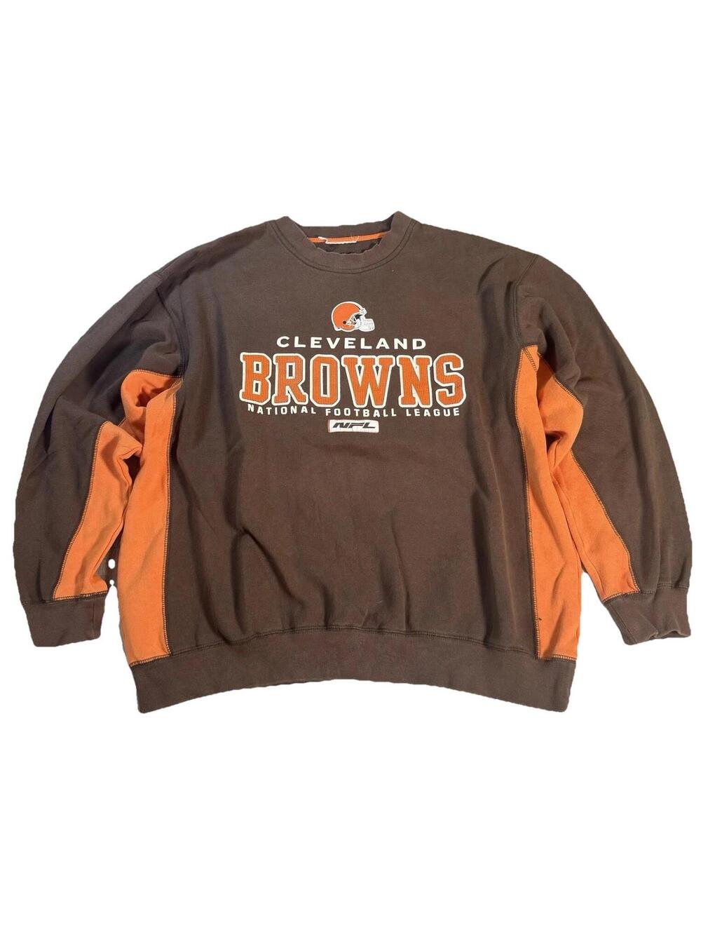 Vintage Cleveland Browns Sweatshirt Men’s Large NFL fleece Pullover‎